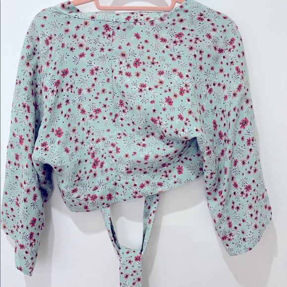 Blue Life Bali Floral Wrap Top - Small - Picture 3 of 3